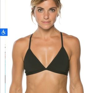 Jolyn Small Black Triangle Swim Top